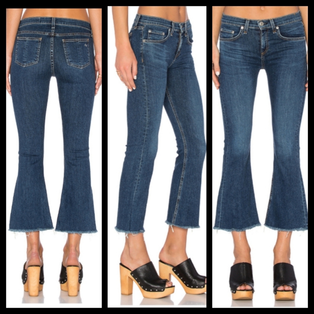 Rag & Bone Crop Flare in Paz
